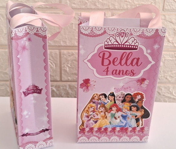 Sacolinha Surpresa das Princesas Aniversário Festa 15 un