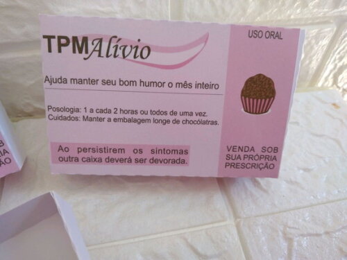 10 Caixa Docinhos Brigadeiro Tpm Humor Caixa para Doces