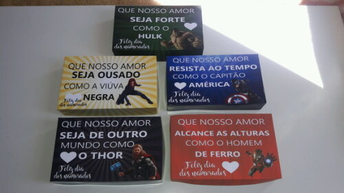 10 Caixas Docinhos Dia dos Namorados Caixa para Doces Amor