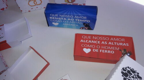 10 Caixas Docinhos Dia dos Namorados Caixa para Doces Amor