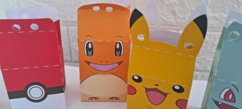 10 Caixas Milk Pokemon Lembrancinha Aniversário Festa