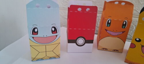 10 Caixas Milk Pokemon Lembrancinha Aniversário Festa