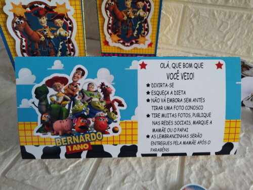 10 Centros de Mesa Toy Story Aniversário Festa Lembrancinhas