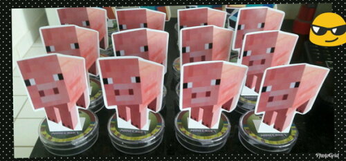 10 Latinhas Minecraft Lembrancinha Personalizada Festa