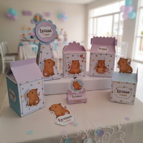 10 Lembrancinhas Capivara Festa Aniversário Personalizados