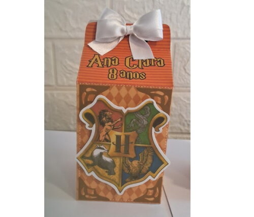 10 Lembrancinhas Harry Potter Caixa Milk Aniversário Festa