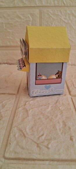 10 Lembrancinhas Personalizada Sorveteria Casinha de Sorvete