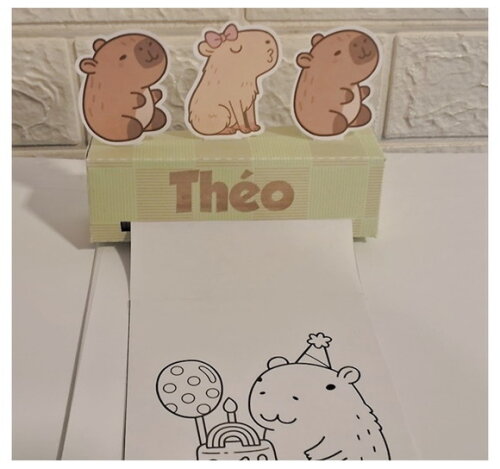 10 Lembrancinhas Revista Colorir Livrinho Capivara Kit Festa
