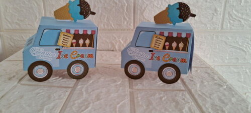 10 Lembrancinhas Sorveteria Caixinha Caminhao Sorvete Festa