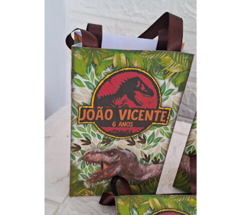 10 Sacolinhas Surpresa Dinossauros Festa Aniversário