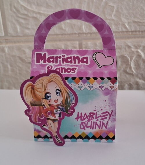 110 Itens Lembrancinhas Personalizadas Arlequina Caixinhas