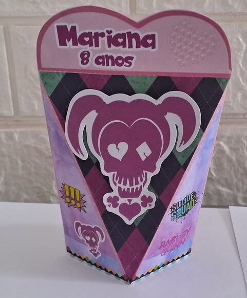 145 Itens Lembrancinhas Caixinha Arlequina Aniversário Festa