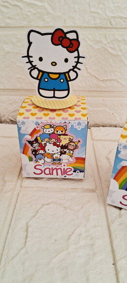 15 Lembrancinhas Aniversário Festa Hello Kitty Caixinhas