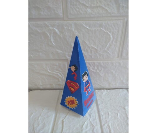 20 Caixinhas Piramide Superman Super Homem Cute Lembrancinha