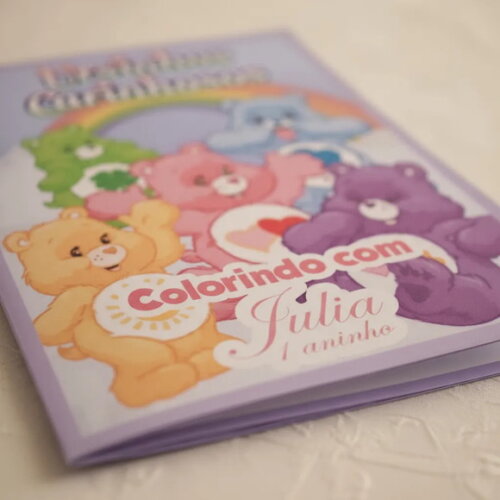 20 Lembrancinha Ursinhos Carinhosos Mini Livrinho de Colorir