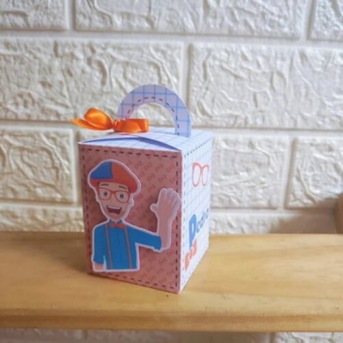 20 Lembrancinhas Aniversário Blippi Personalizadas Caixinha