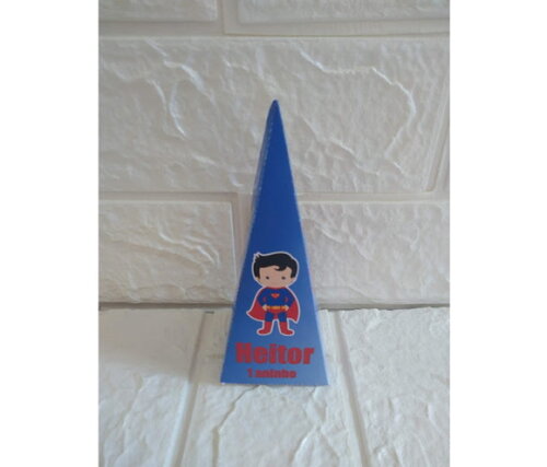 20 Caixinhas Piramide Superman Super Homem Cute Lembrancinha