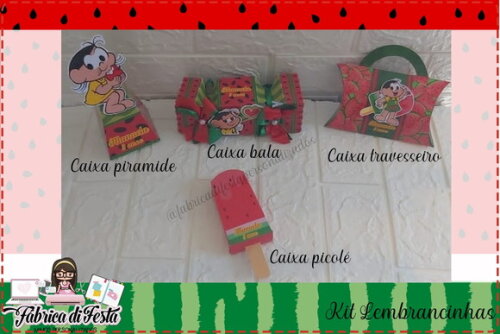 20 Lembrancinhas Aniversário da Magali Festa Caixinhas Kit