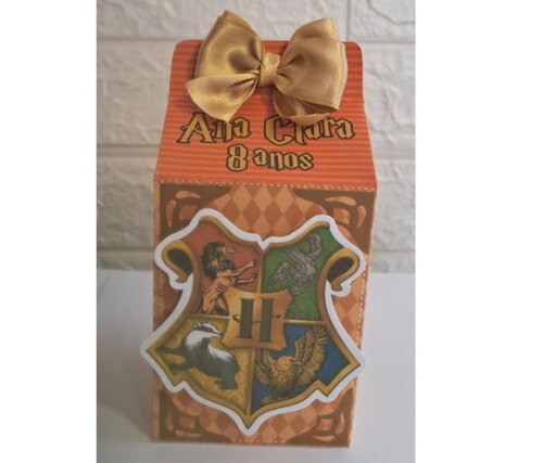 20 Lembrancinhas Harry Potter Caixa Milk Aniversário Festa