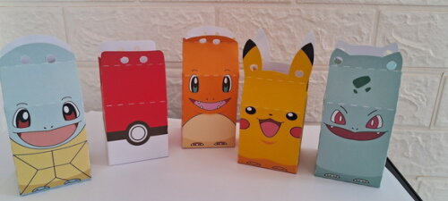 30 Caixa Milk Pokemon Festa Aniversário Lembrancinha Pokemon