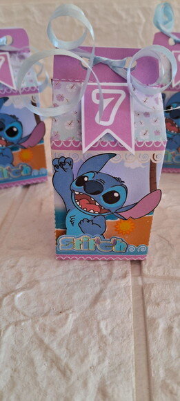 30 Caixas Milk Stitch Rosa Lembrancinhas de Aniversário