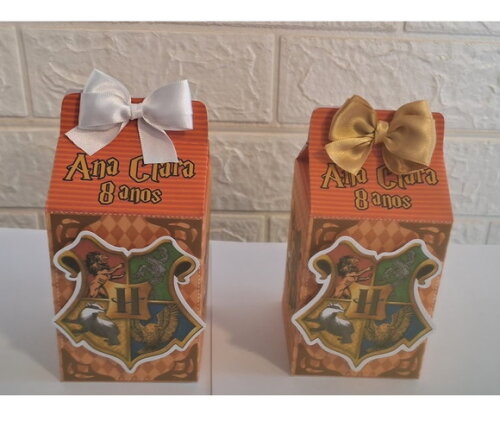 30 Lembrancinhas Harry Potter Caixa Milk Aniversário Festa