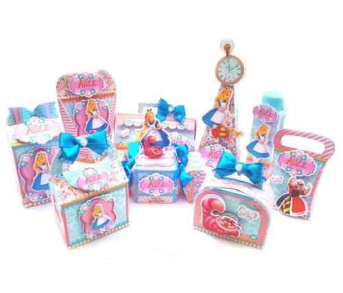 30 Lembrancinhas Personalizadas Alice no Pais das Maravilhas