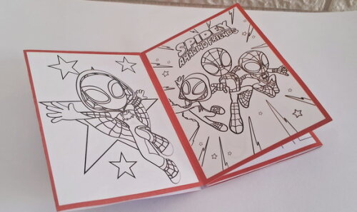 30 Lembrancinhas Spidey e Seus Amigos Livrinho Colorir Festa