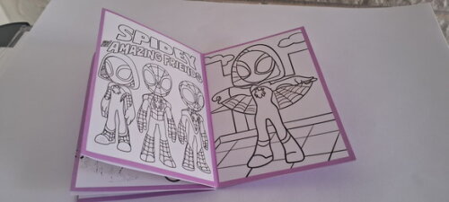 30 Lembrancinhas Spidey e Seus Amigos Livrinho Colorir Rosa
