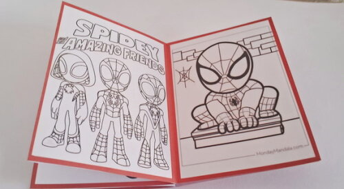 30 Lembrancinhas Spidey e Seus Amigos Livrinho Colorir Festa