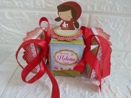 32 Caixa Chapeuzinho Vermelho Lembrancinha Aniversário Festa