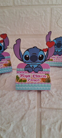 40 Caixas Porta Bis Stitch Lembrancinha de Aniversário Festa