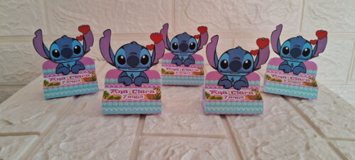 40 Caixas Porta Bis Stitch Lembrancinha de Aniversário Festa
