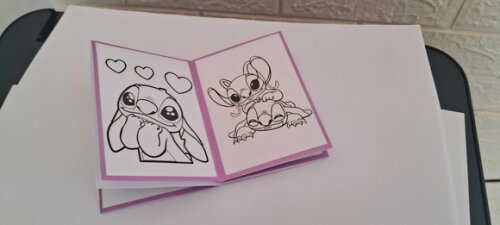 40 Lembrancinhas Mini Livrinhos Colorir Stitch e Angel Festa