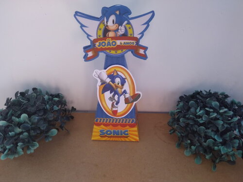 45 Caixas Sonic Lembrancinhas Aniversário Festa Montadas