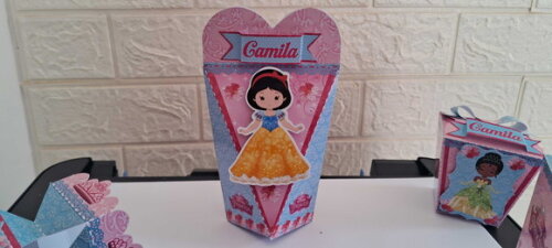 45 Caixinhas Lembrancinhas Personalizadas Princesas Disney