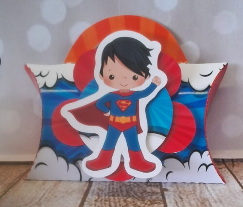 60 Itens Lembrancinhas Personalizadas Super Homem Kit Festa