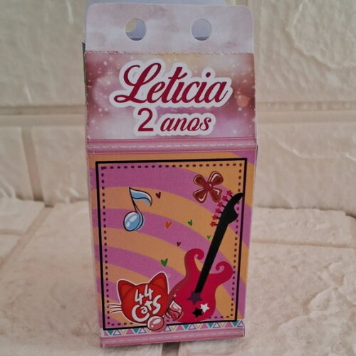 Caixa Milk 44 Gatos Lembrancinha Personalizada