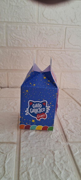 Caixa Milk Lembrancinha Gato Galáctico Rosa Caixinhas 10 un