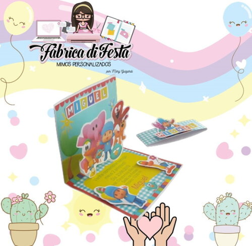 Convite Pocoyo Pop Up
