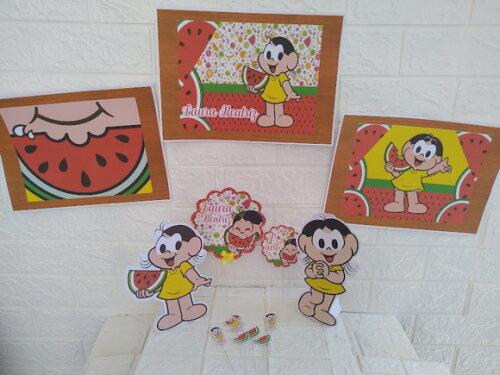 Festa Magali Turma da Monica Decoração Melancia Aniversário