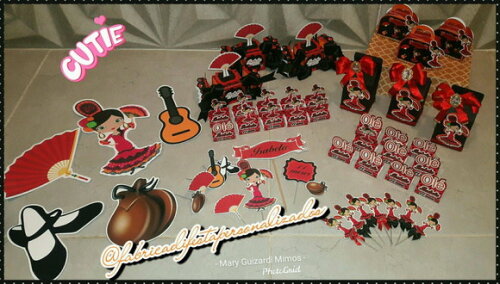 Festa Flamenca Espanhola Lembrancinhas Kit Festa Flamenca
