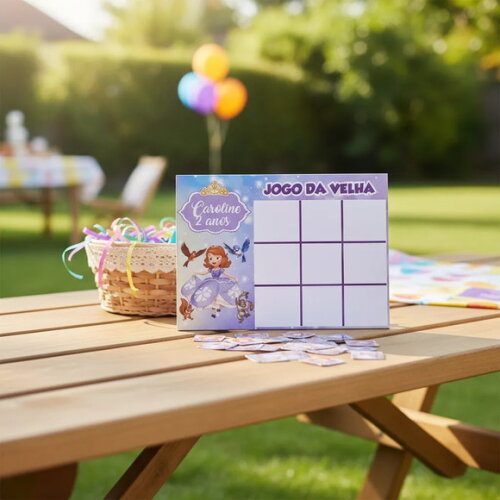 Jogo da Velha Lembrancinha Princesa Sofia Festa 15 un