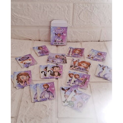 Jogo do Mico Princesa Sofia Lembrancinha Personalizada 15 un