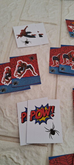 Jogo do Mico Lembrancinha Personalizada Homem Aranha 30 un