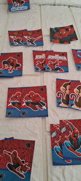 Jogo do Mico Lembrancinha Personalizada Homem Aranha 30 un