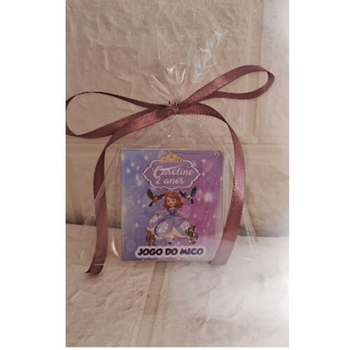 Jogo do Mico Princesa Sofia Lembrancinha Personalizada 15 un