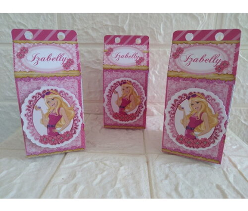 Kit 110 Itens Lembrancinhas Personalizadas Barbie Festa