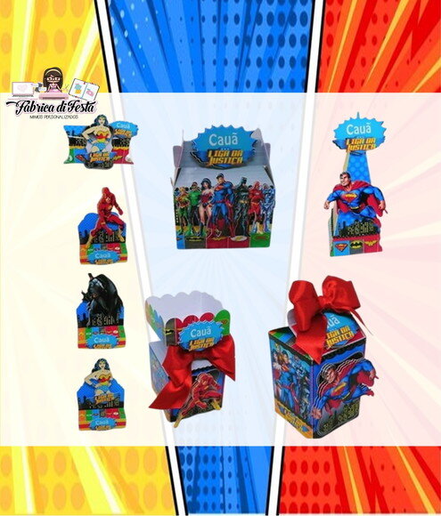 Kit 110 Peças Lembrancinhas Personalizadas Super Herois