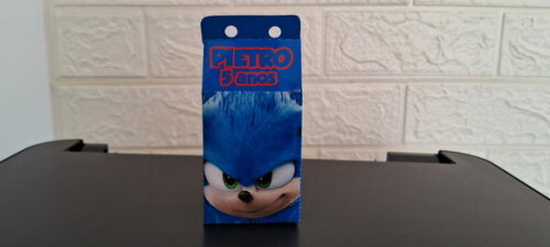 Kit 20 Caixinhas Milk Sonic Shadow Lembrancinhas Aniversário